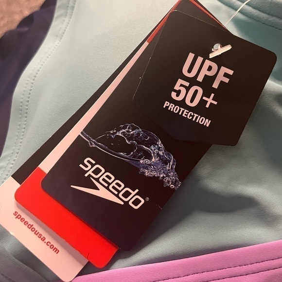 Speedo Women's Adjustable Cross Back One Piece Swimsuit - Picture 5 of 5